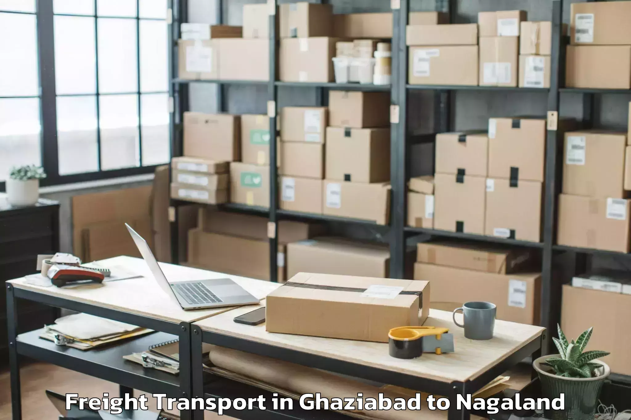 Quality Ghaziabad to Tening Freight Transport